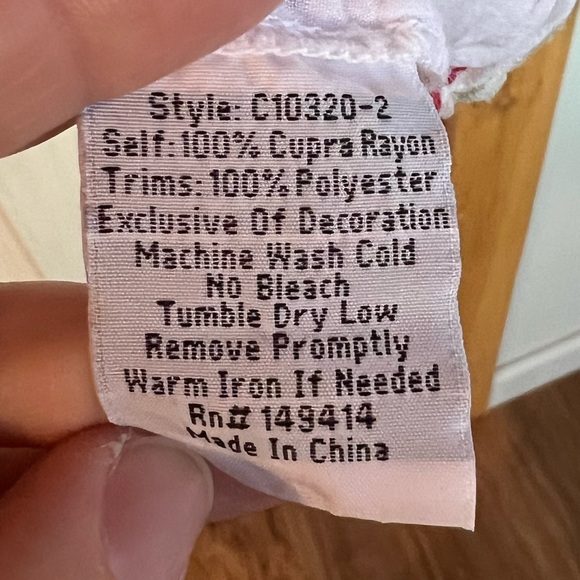 Johnny Was Nicky Embroidered Crop Top Women’s XL - Picture 10 of 10